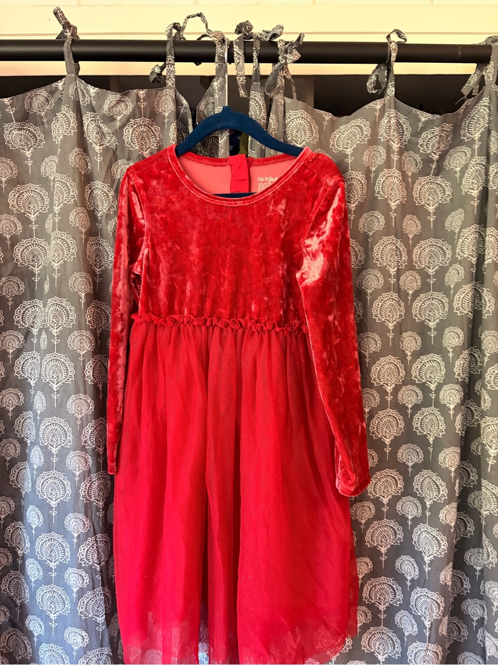 Crushed Velvet Festive Dress